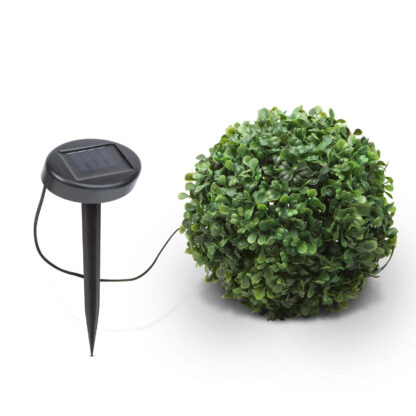 Szolár bukszus - felakasztható - 25 cm - 20 melegfehér LED - Image 2