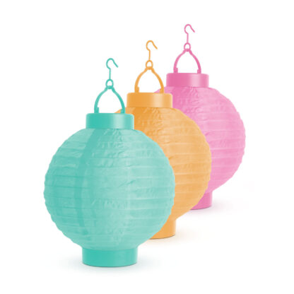 Szolár lampion - 3 színben - hidegfehér LED - 21 cm - Image 2