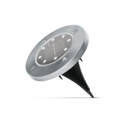 LED-es leszúrható szolár lámpa - kör alakú - középfehér - 12 cm - Image 2