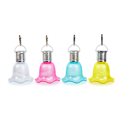 Felakasztható szolár virág - 4 féle - 3 melegfehér LED - 17,5 x 9,5 cm - Image 2