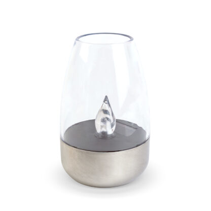Szolár lámpa - gyertya - lángeffekt - 1 melegfehér LED - 6 x 9 cm - Image 2