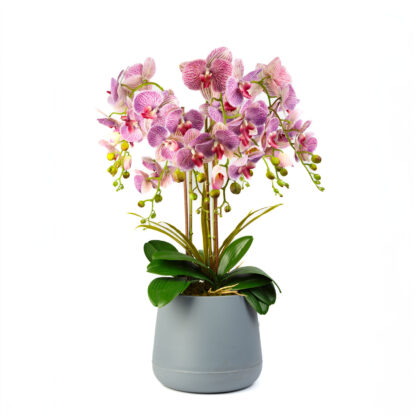 Műnövény dekoráció - orchidea - lila - 83 cm - Image 2