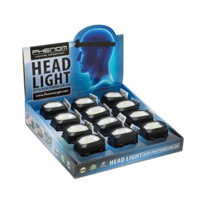 Nagy fényerejű COB LED fejlámpa - elemes - 12 db / display - Image 2