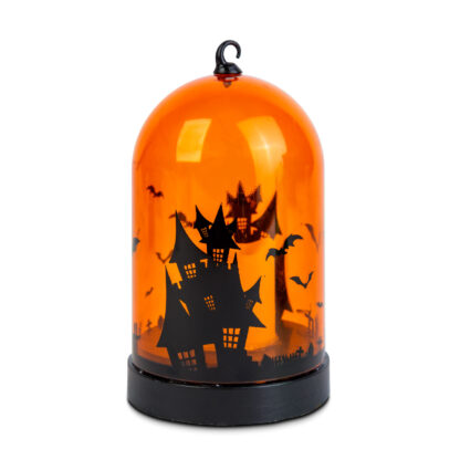 Halloween-i LED dekor - narancs - 3 x AAA - 8 x 12,5 cm - Image 2