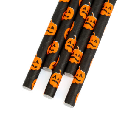 Papír szívószál - halloween - 197 x 6 mm - 25 db / csomag - Image 2