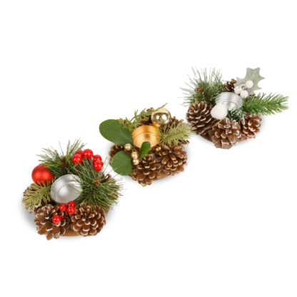 Adventi dekoráció - mécsestartóval - 6 féle - 13 cm - Image 2