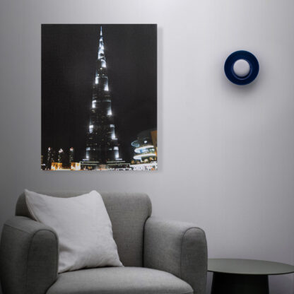 LED-es fali hangulatkép - "Burj Khalifa" -  2 x AA, 38 x 48 cm - Image 2