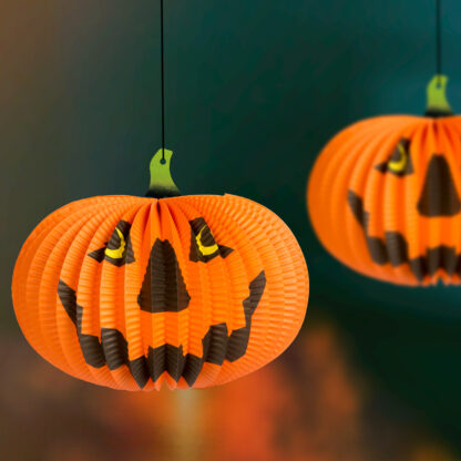 Halloween-i tökös lampion - akasztható - 26 cm - Image 2