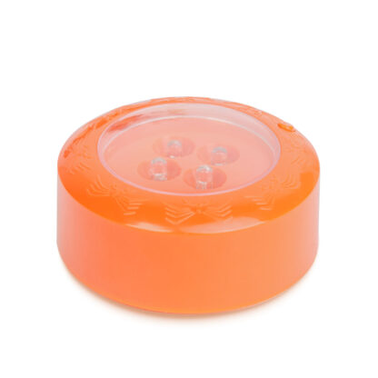 Halloween-i LED hangulatvilágítás - 4 színű LED - 2 x AAA - narancs - 77 x 35 mm - Image 2