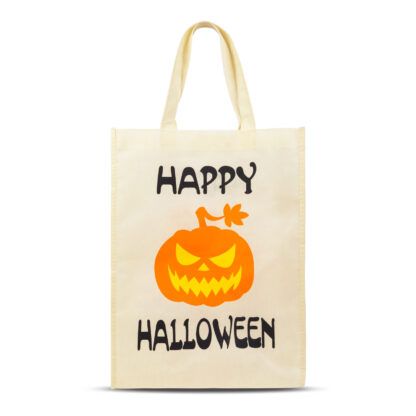 Halloween-i ajándéktáska - 30 x 40 cm - "Happy Halloween" tök - Image 2