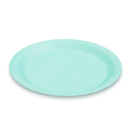 Papírtányér szett - kék - 23 cm - 12 db / csomag - Image 2