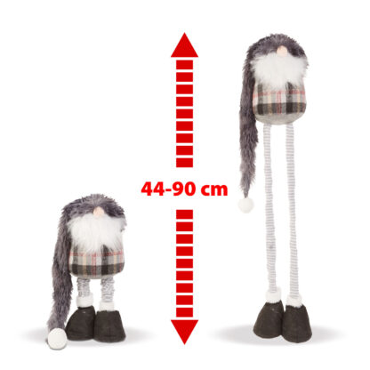 Karácsonyi skandináv manó - teleszkópos lábbal - 44-90 cm - Image 2