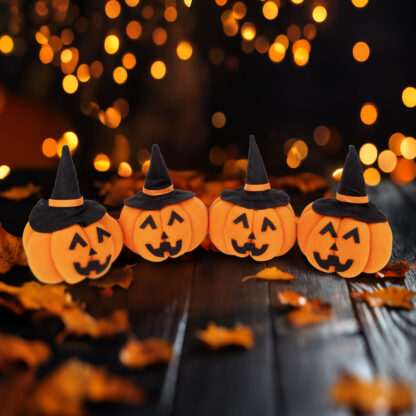 Halloween-i tök dekoráció - 10 x 10 x 15 cm - Image 2