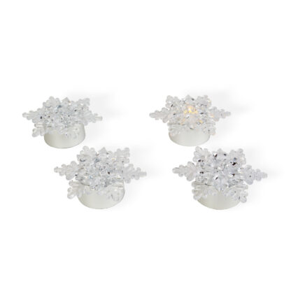 LED-es jégkristály dekoráció - elemes - 4 db / csomag - Image 2