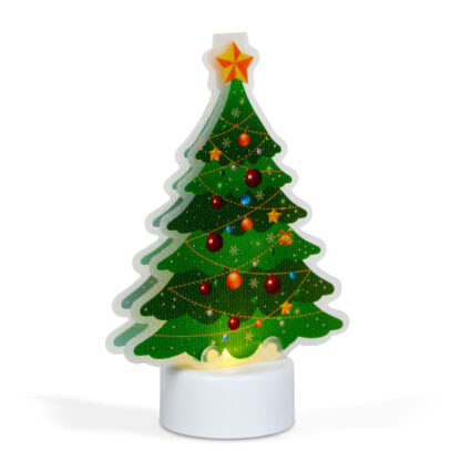 LED-es dekoráció - melegfehér - karácsonyfa - elemes - Image 2