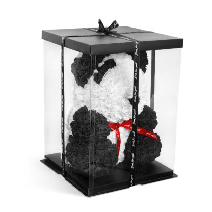Rózsapanda - piros masnival - 40 cm - Image 2