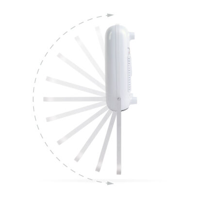 Fali hősugárzó törölközőtartóval - 800/2000W - 240V - fehér - Image 2