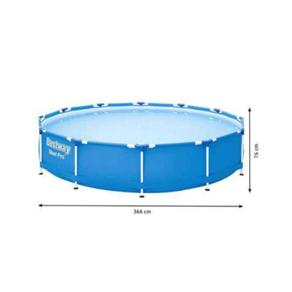 Merevfalú medence vízforgatós szűrővel - 366 x 76 cm - 6473 liter - Image 2