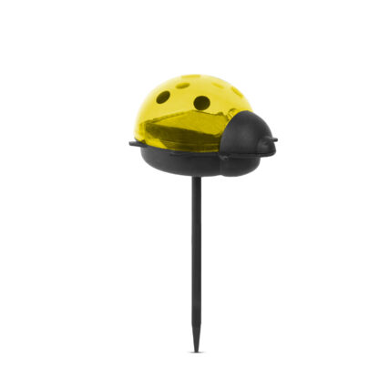 LED-es szolár lámpa - katica - hidegfehér - piros / sárga - 75 x 60 x 156 mm - Image 3