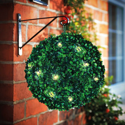 Szolár bukszus - felakasztható - 25 cm - 20 melegfehér LED - Image 3