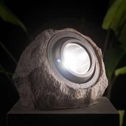 LED-es kültéri szolár lámpa - szikla, kő - fehér SMD LED - 20 x 12 x 16 cm - Image 3