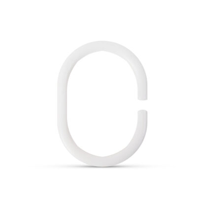 Zuhanyfüggöny-karika - műanyag, ovális - 12 db / csomag - Image 3
