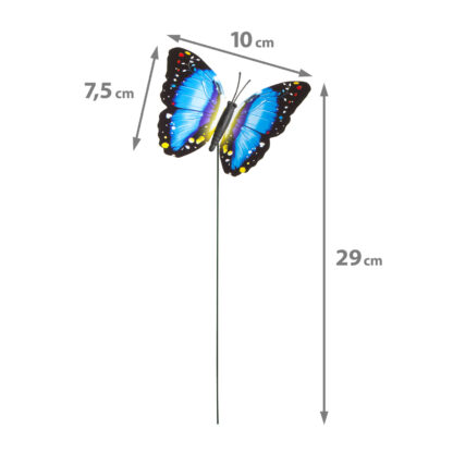 Leszúrható dekor pillangó - többféle - 29 cm - műanyag - Image 3