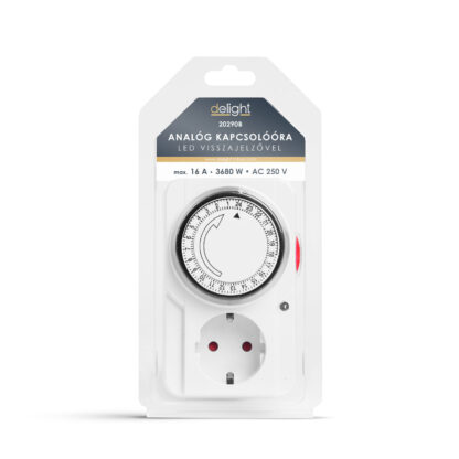 Analóg kapcsolóóra - LED visszajelzővel - 230V - 16A - 3680W - Image 3