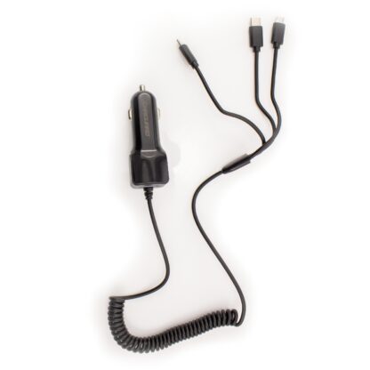 Univerzális telefontöltő, microUSB + Type-C + iPhone csatlakozással + USB 1A - Image 3
