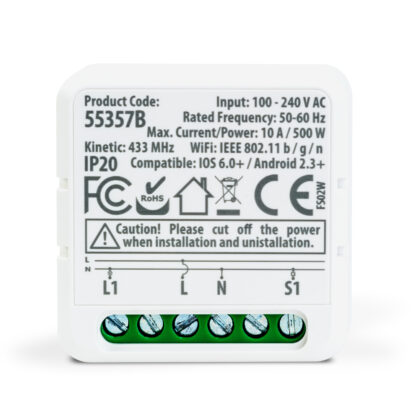 Smart-Kinetic kapcsoló vezérlőegység - 100-240 V AC, max 15A - Amazon Alexa, Google Home - Image 3