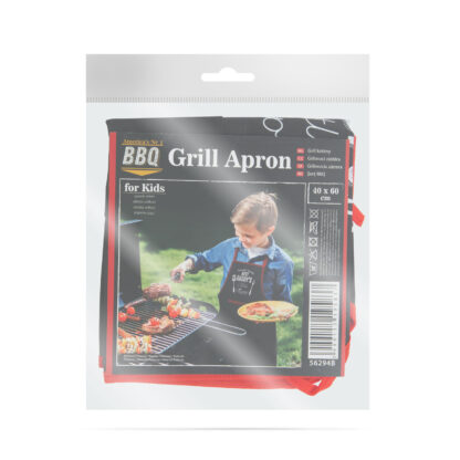 Grill kötény - gyerek méret - 44 x 60 cm - fekete - Image 3