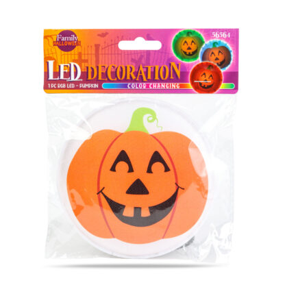 Halloween-i LED dekoráció - RGB LED - tök - öntapadós - 12 x 4 cm - Image 3