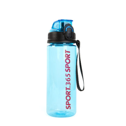 Sport kulacs - műanyag, átlátszó - 600 ml - 3 színben - Image 3
