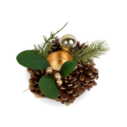 Adventi dekoráció - mécsestartóval - 6 féle - 13 cm - Image 3