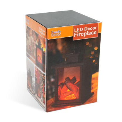 LED dekor kandalló - elemes - 12 x 12 x 18,5 cm - Image 3