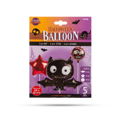 Halloween lufi szett - denevér - 5 db / csomag - Image 3