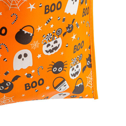 Halloween-i ajándéktáska szett - 27 x 31 cm - narancssárga - 2 db / csomag - Image 3