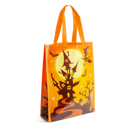 Halloween-i ajándéktáska - narancssárga / lila - 30 x 40 x 10 cm - Image 3