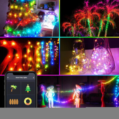 Smart fényfüzér - USB - 33 RGB LED - 5 m - Bluetooth - Image 3