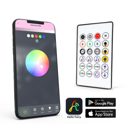 Smart fényfüzér - csillag - zene mód - USB - 25 RGB LED - 5 m - Bluetooth - Image 3