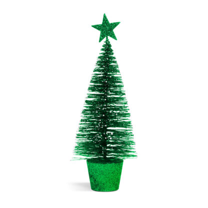 Mini dekor műfenyő - glitteres - 18 cm - 4 szín - Image 3
