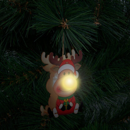 LED-es karácsonyfadísz - fa, akasztható - elemes - 3 féle - Image 3