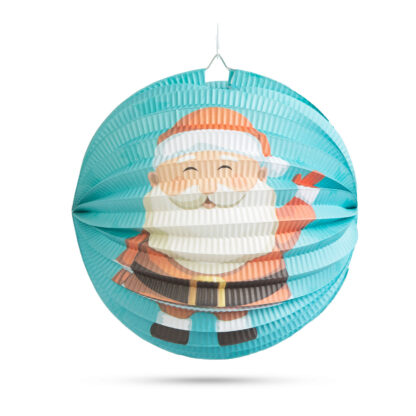 Karácsonyi lampion - Mikulás mintával - 25 cm - Image 3