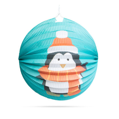 Karácsonyi lampion - Pingvin mintával - 25 cm - Image 3