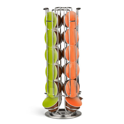 Fém kávékapszula tartó - 24 db Dolce Gusto kapszulához - króm - Image 3