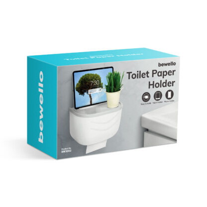 WC-papír tartó szekrény - fehér - 210 x 135 x 135 mm - Image 3