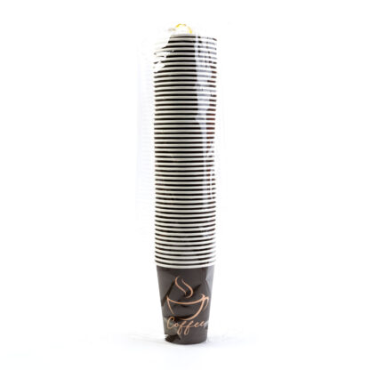 Papírpohár - 180 ml - fekete - Image 3