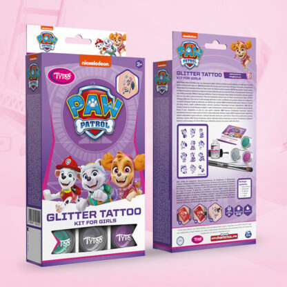 Paw Patrol lányos csillámtetoválás szett - Image 3