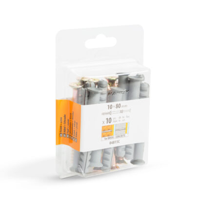 Tipli + csavar - 10 x 80 mm - 10 db / csomag - Image 4