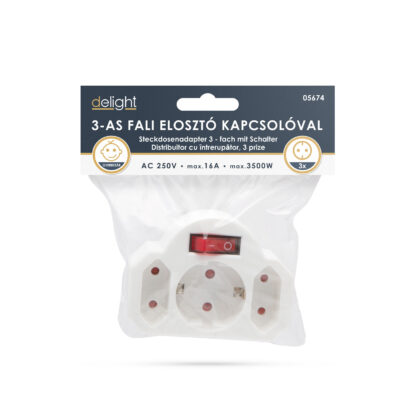 3-as fali elosztó - kapcsolóval - Image 4
